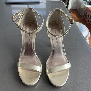 Gold Chinese Laundry Strappy Heels